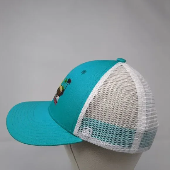 Suns Out Buns Out Snapback Trucker Hat Blue One Size Mesh Back Coal - Picture 3 of 8